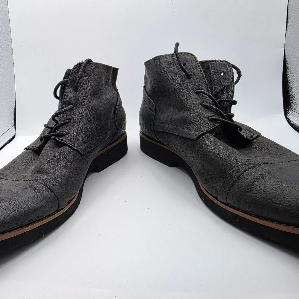 Bucks By Walk Over Mens Size 11 Black Boots Walking Casual Party Formal